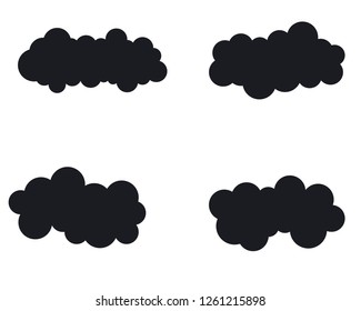 Cloud logo template design illustration