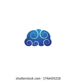 Cloud Logo Template illustration design