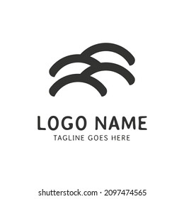 Plantilla de logotipo en la nube. Plantilla de logotipo de tecnología. Plantilla de logotipo de negocios y consultoría.