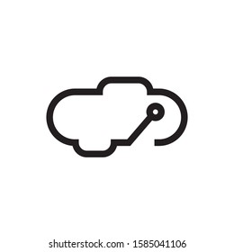 Cloud logo template vector icon design