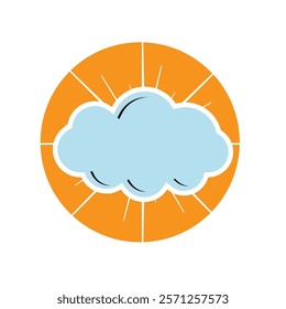 Cloud logo template vector icon illustration design