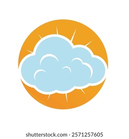 Cloud logo template vector icon illustration design
