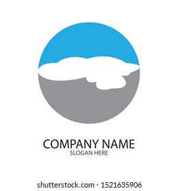cloud logo template vector illustration design template