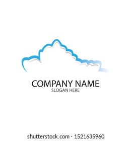 cloud logo template vector illustration design template