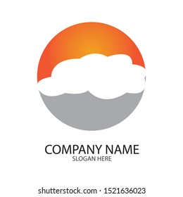 cloud logo template vector illustration design template