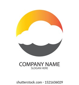 cloud logo template vector illustration design template