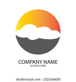 cloud logo template vector illustration design template