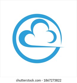 Cloud logo template vector illustration design icons