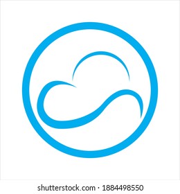 Cloud logo template vector illustration design icons