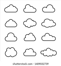 cloud logo template vector symbol