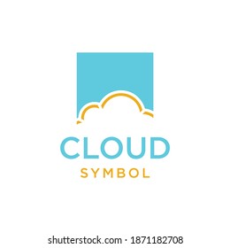 cloud logo template vector symbol