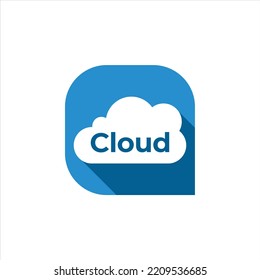 cloud logo template vector symbol
