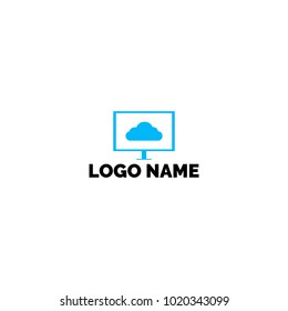 Cloud logo, cloud vector