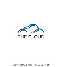 cloud logo vector design image