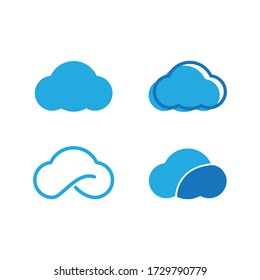 Cloud Logo vector design Template