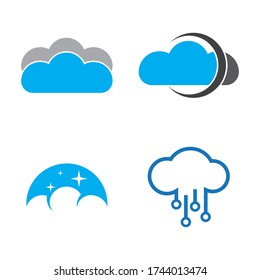Cloud Logo vector design Template