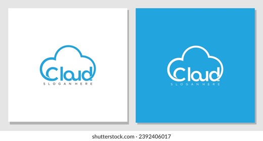 Cloud Logo vector design Template