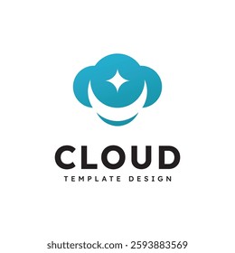 Cloud logo vector design template