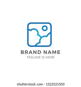 Cloud logo vector icon design