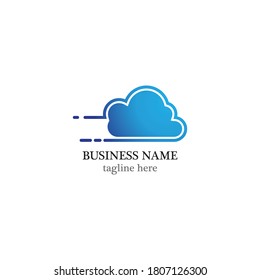 Cloud logo vector icon design