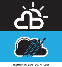 Cloud logo vector icon design