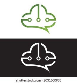 Cloud logo vector icon design