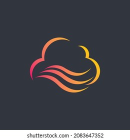 Cloud logo vector icon design