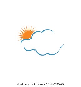 Cloud Logo vector icon illustration design Template