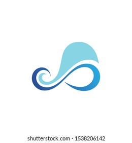 Cloud logo vector icon illustration design
