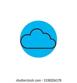 Cloud logo vector icon illustration design