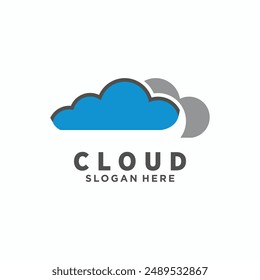 Cloud logo vector icon illustration design