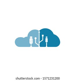 cloud logo vector icon template