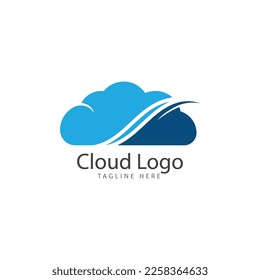 cloud logo vector icon template