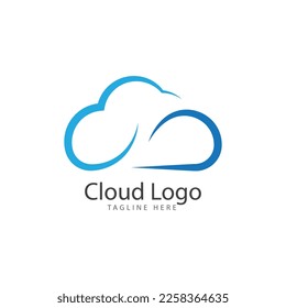 cloud logo vector icon template