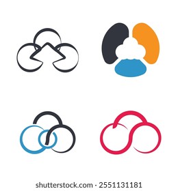 Cloud-Logo, Vektorsymbol, Vorlage
