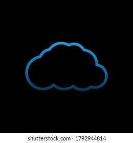 Cloud logo, cloud. Vector illustration