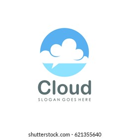 Cloud logo vector illustration