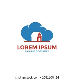 cloud logo. vector illustration. editable