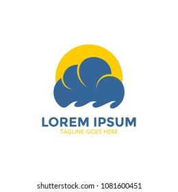 cloud logo. vector illustration. editable