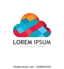 cloud logo vector and images