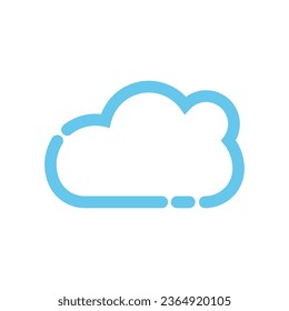 Cloud logo vector template icon illustration design