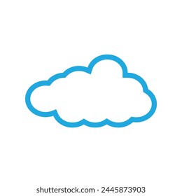 Cloud logo vector template symbol deesign