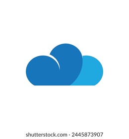 Cloud logo vector template symbol deesign