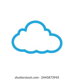 Cloud logo vector template symbol deesign