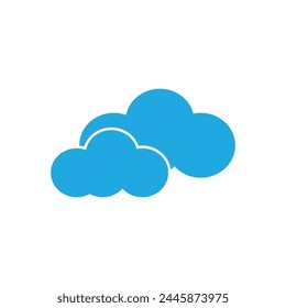 Cloud logo vector template symbol deesign