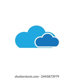 Cloud logo vector template symbol deesign