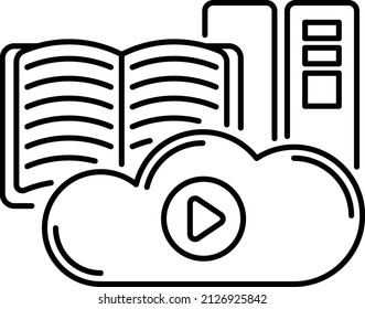 Cloud machine learning model Concept, AI Platform Vector Icon Design, Cloud computing Symbol, Client server model Sign, Web Hosting and Edge device stock illustration