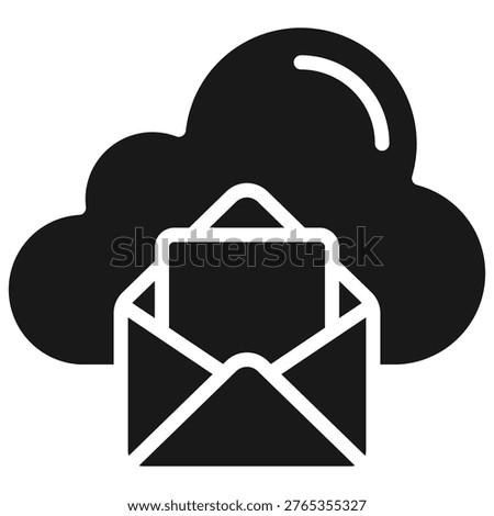 Cloud Mail Icon Element For Design