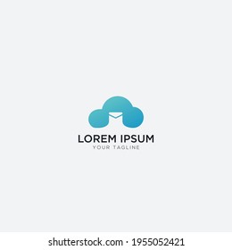 cloud mail inbox speed logo tech