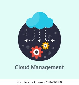 Cloud Management Vector